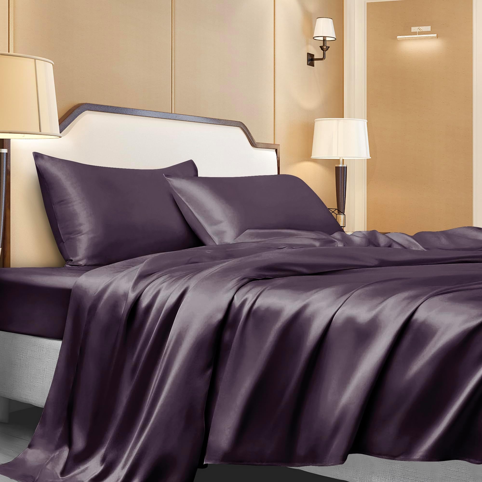 Royal Opulence Divatex Home Fashions Satin King Sheet Set