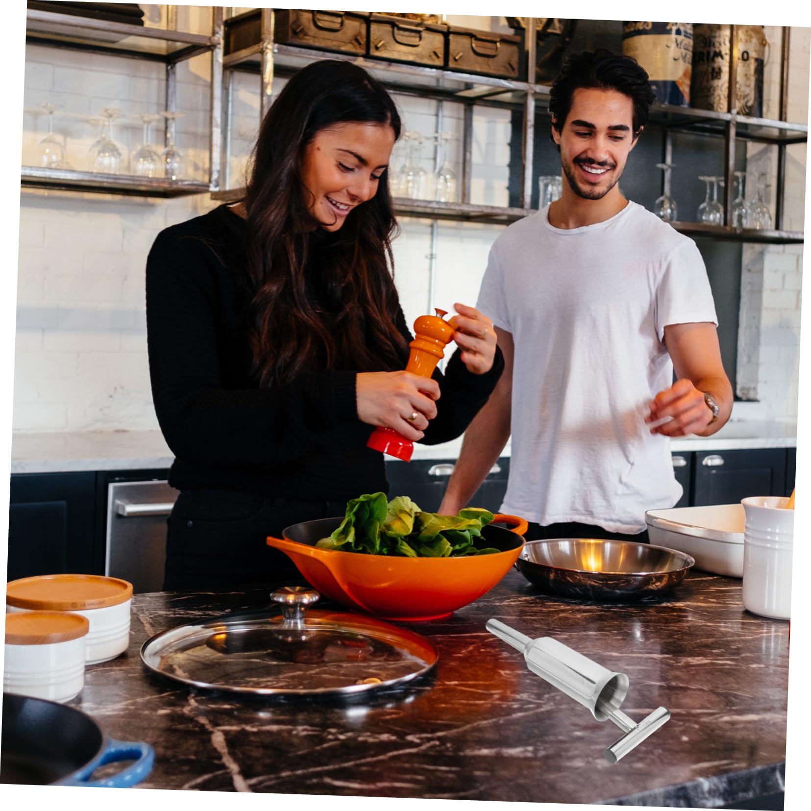 PRETYZOOM Manual Sausage Stuffer Stainless Steel Meat Grinder Non-rusting Sausage Making Tool Easy to Clean