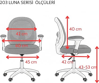 Luna Çocuk Çalışma Sandalyesi (Pembe)