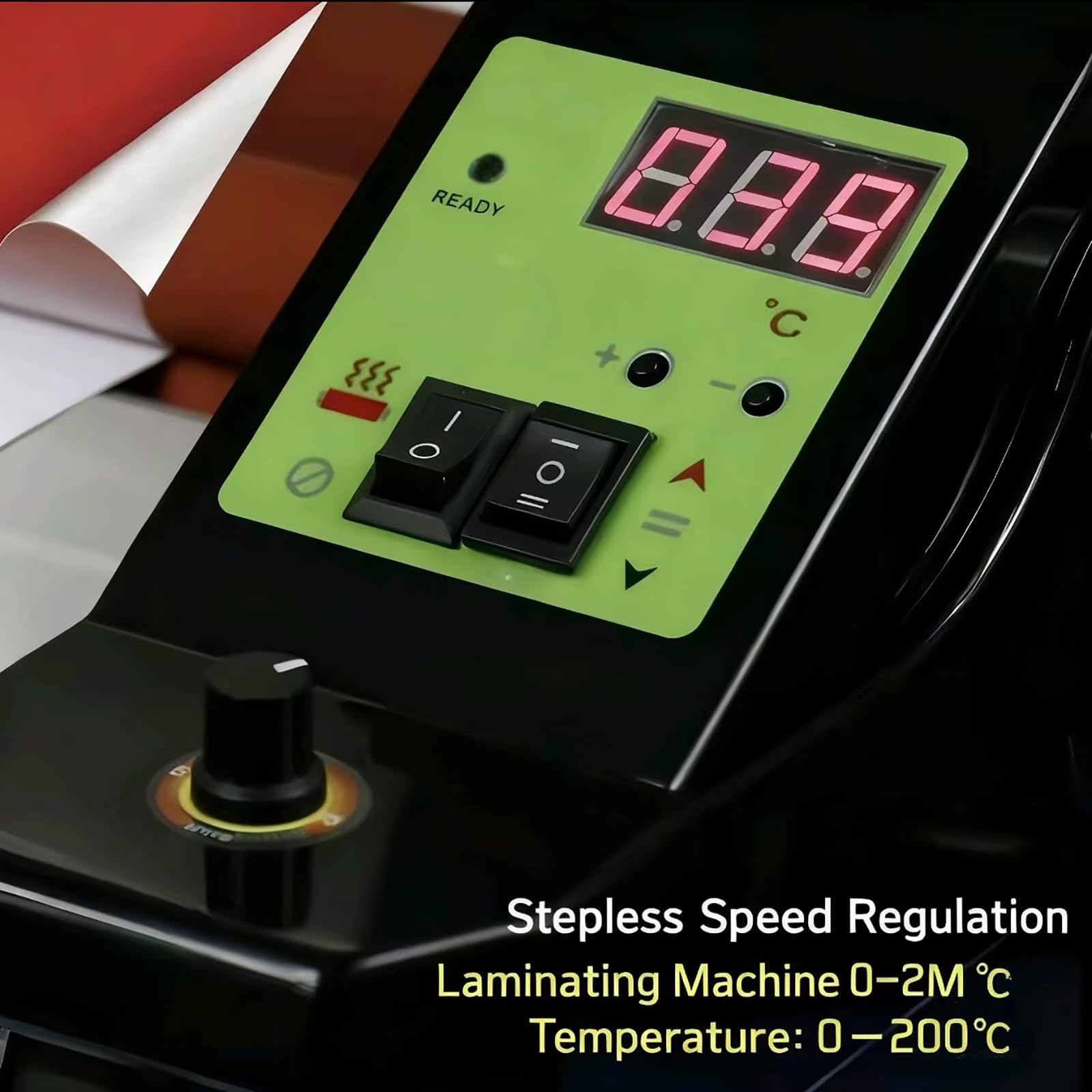 Maszyna do laminowania, laminator walcowany na gorąco, szerokość 350 mm, bezstopniowa regulacja prędkości do sprzętu do folii fotograficznej
