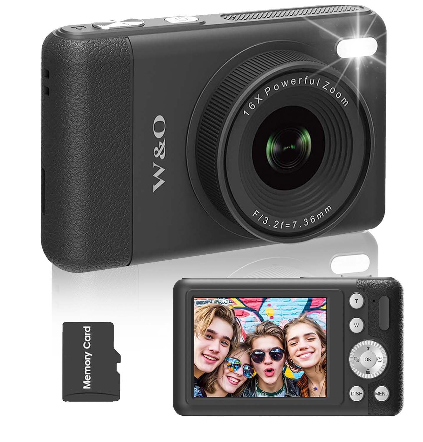 Amazon.com : W & O Digital Camera,Kids Camera FHD 1080P,Point and