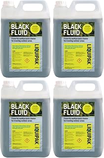 LIQUIPAK Black Fluid - Driveways, Patio and Drains Cleaner/Strong Outdoor Disinfectant, 20 Litres