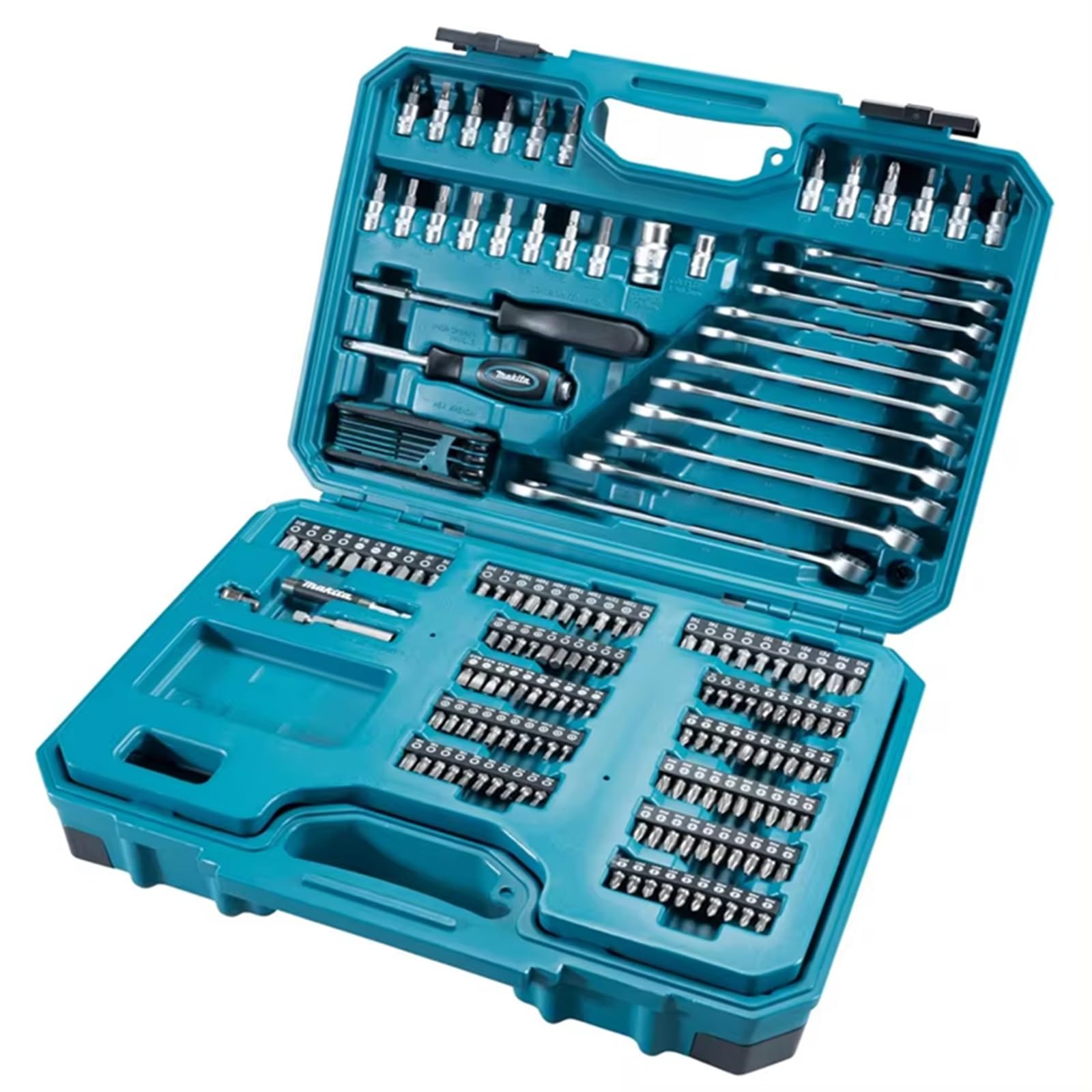 Kit d'outillage mécanique Jeu D'outils De 221 Pièces Clés Embouts Et Douilles Dans Une Mallette Rangement Compacte Bricolage Réparations Automobiles Et Outils Manuels À Usage Domestique