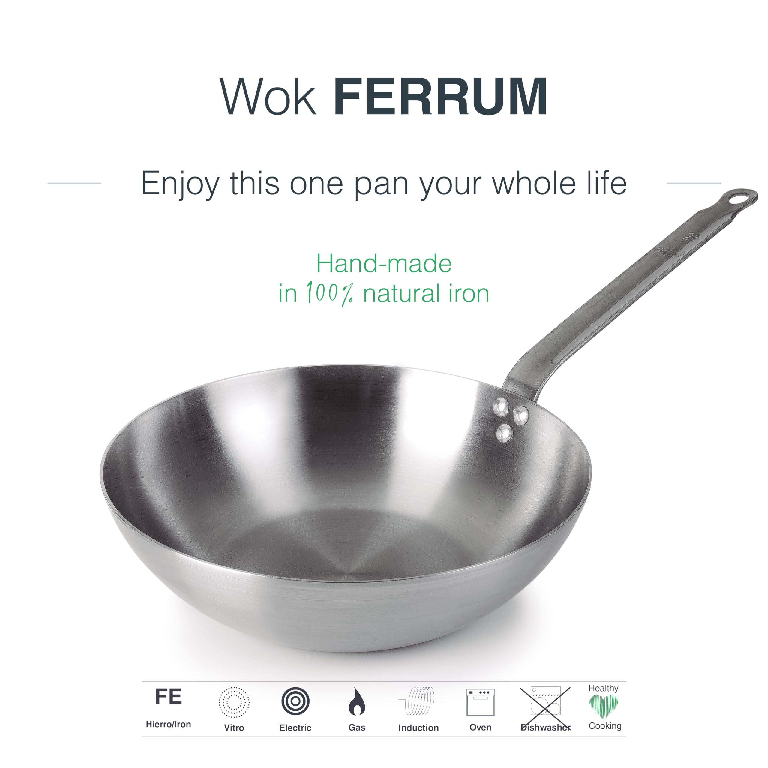 WOK FERRUM D.28 CM