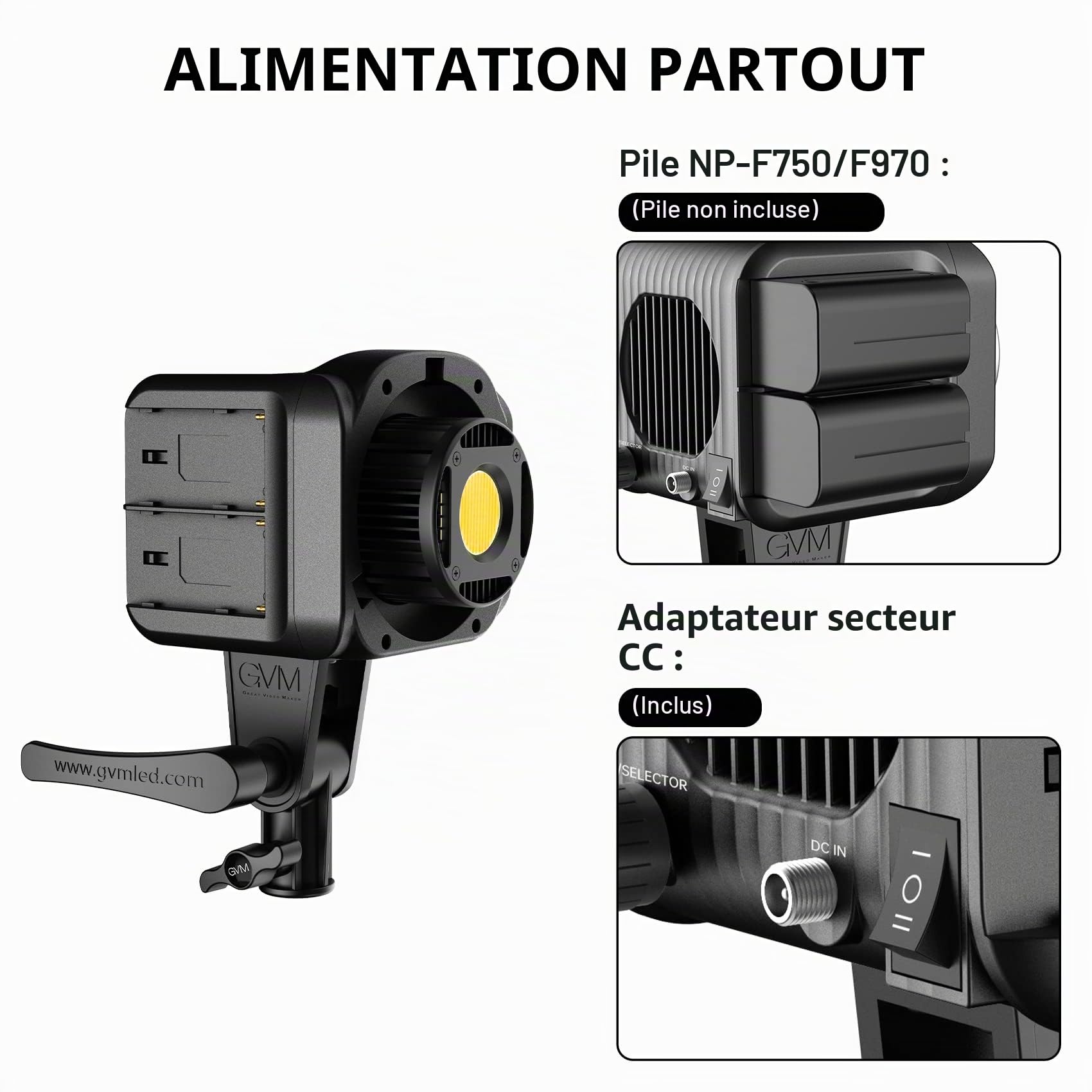 GVM CRI97 80W Lampe vidéo avec boîte à lumière,contrôle de l'application 2700K-7500K LED Studio Éclairage pour la Photographie,lumière Photo Bi-Color avec 8 Effets de Lampe pour vidéo Youtube Studio