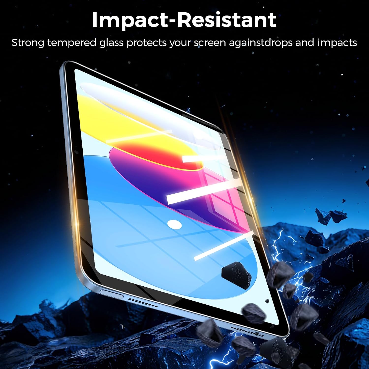 2 Pack Screen Protector for iPad 11th A16 2025 & 10th Generation 10.9 Inch 2022, HD Clear 9H Hardness Tempered Glass Film Compatible with iPad 11/10 Gen, Touch Sensitive thumbnail