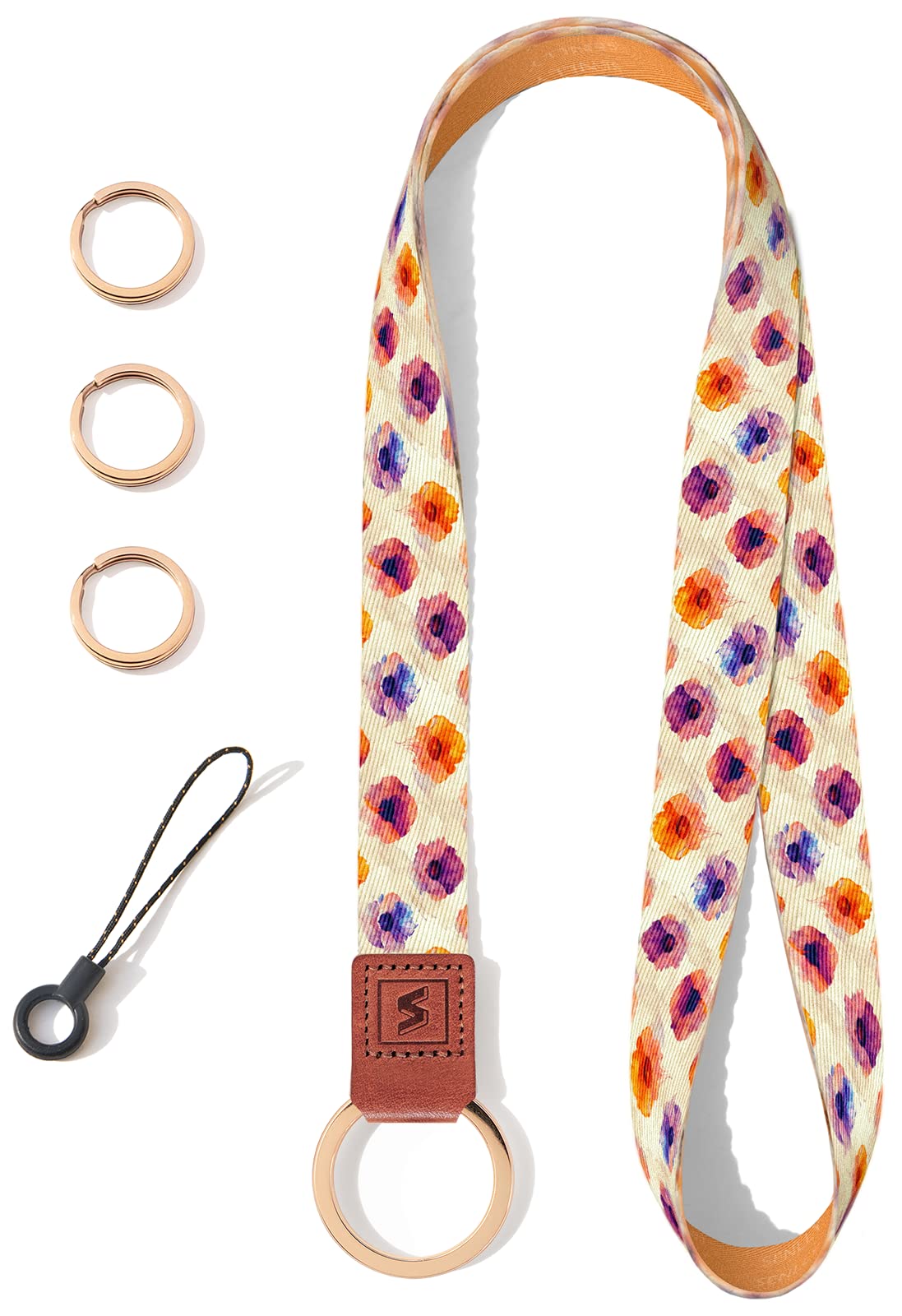 SENLLY Llavero Cordón de Cuello, Diseño de Patrones Originales Acollador Correa para el Llaves y Badge Id Tarjeta
