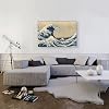 ARTCANVAS La Gran Ola de Kanagawa 1829, Lienzo Artístico Impreso, Enmarcado y Estirado, Pintura, Póster, Decoración de Pared por Katsushika Hokusai - 40" x 26" (0.75" de Profundidad) 3