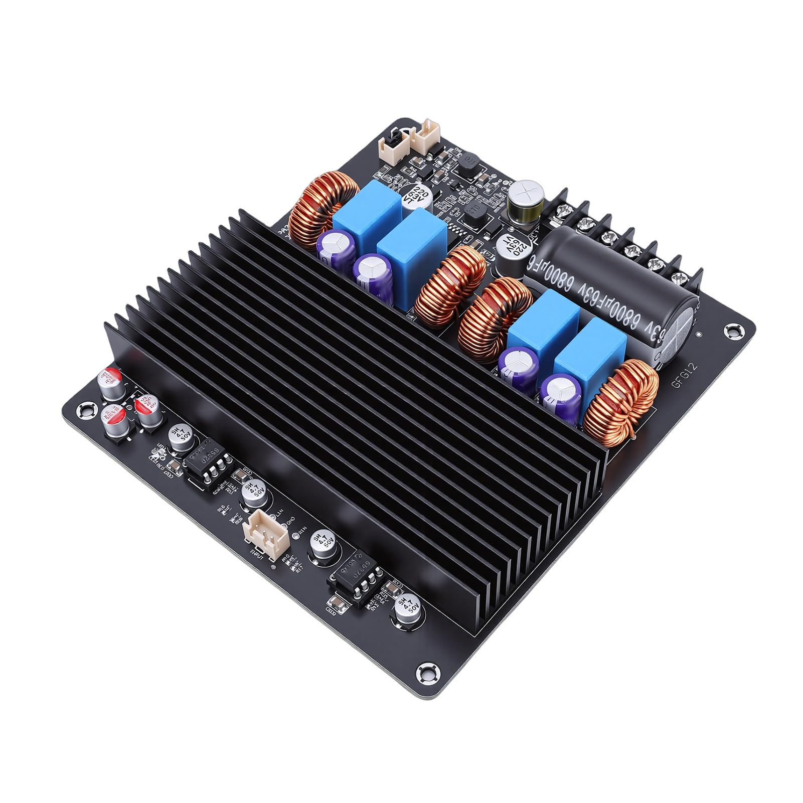 Aramox Scheda Amplificatore TPA3255 Scheda Amplificatore Digitale in Lega di Alluminio 600W Plus 600W 85mR MOSFET Bassa Potenza in Standby per Utenti di Monitor da Studio Home Theater