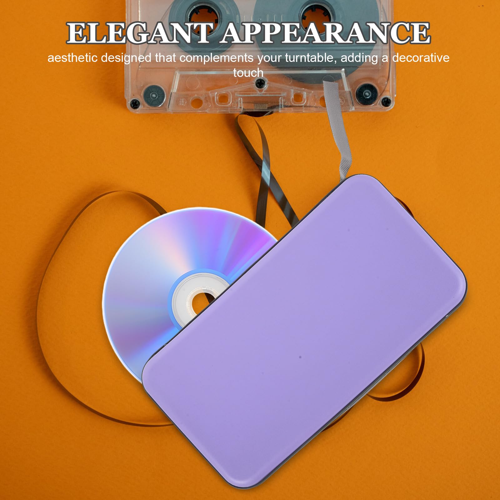 ABOOFAN Étui de Rangement pour CD en Plastique Portable avec Capacité de 80 Disques, Organisation Facile et Design Moderne, pour Voiture et Voyages en Famille