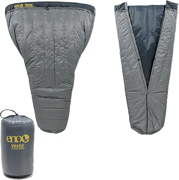 ENO, Eagles Nest Outfitters Vesta TopQuilt Water-Repellent and Insulated Hammock Blanket, Storm