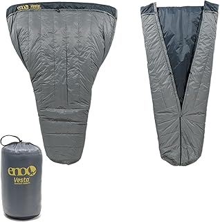 ENO, Eagles Nest Outfitters Vesta TopQuilt Water-Repellent and Insulated Hammock Blanket, Storm