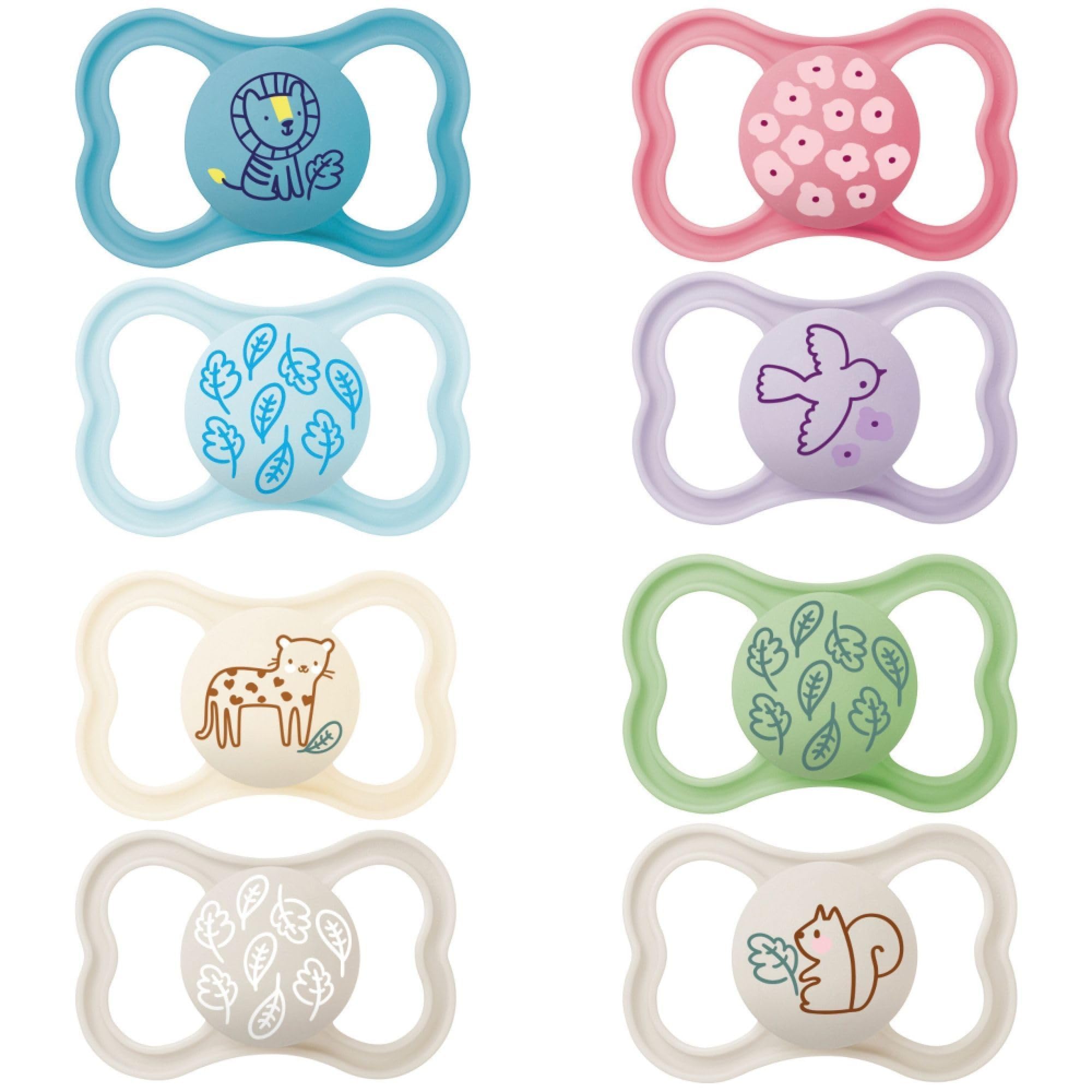 MAM - Supreme Dummy 6+ months (2 pieces) random colour – Ultra-thin and flexible silicone infant teat – Ideal baby pacifier for good oral development
