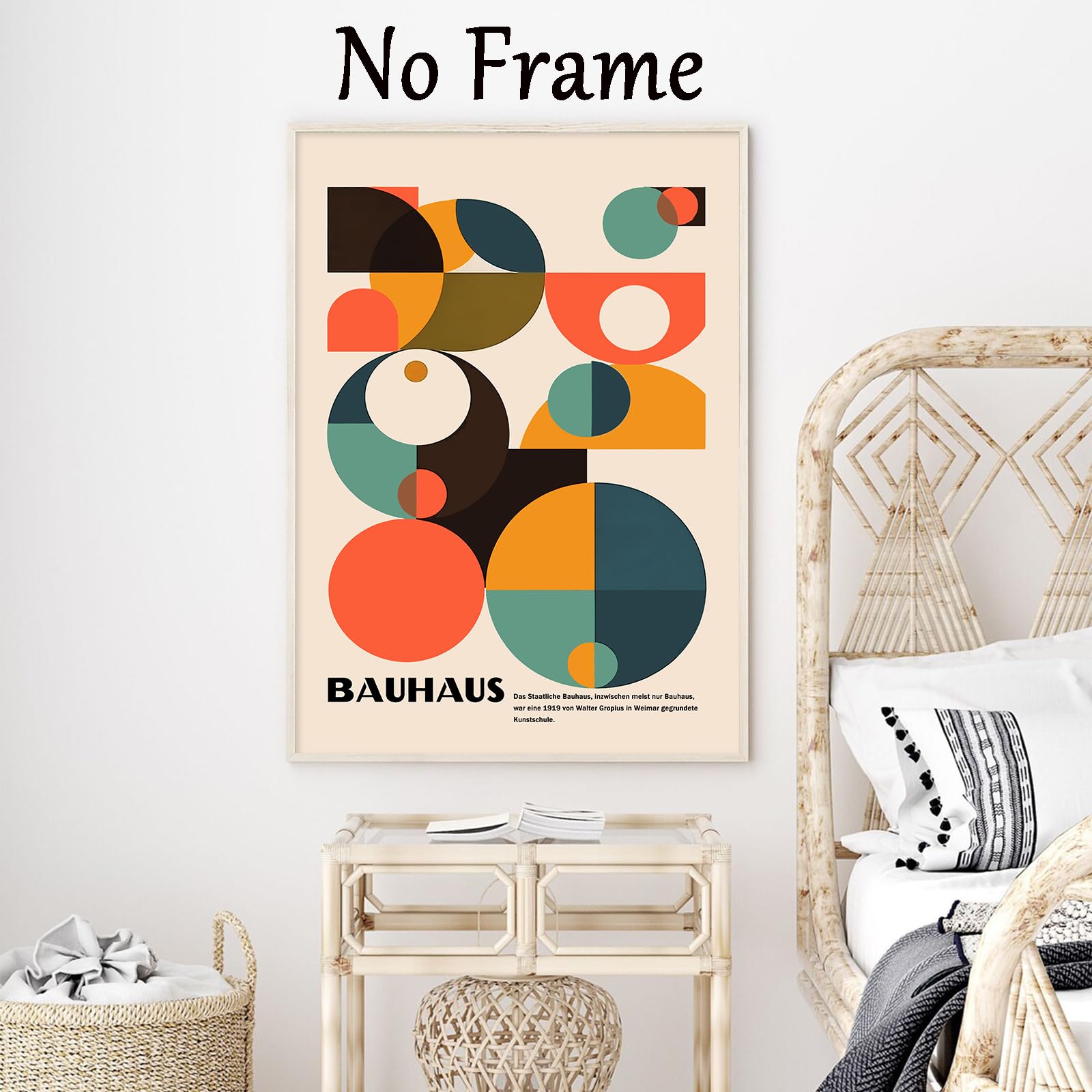 Amazon.com: Bauhaus Canvas Wall Art Abstract Geometric