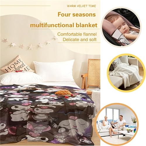 Miniatura 4 de Manta Kawaii ultrasuave de forro polar, cálida para decoración de sala de estar, sofá cama, 50 x 60 pulgadas
