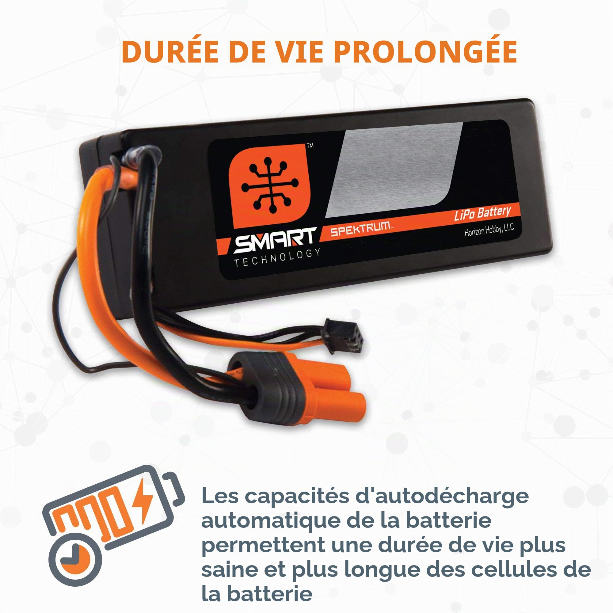 7,4 V 5000 mAh 2S 30C Smart Hardcase Batterie LiPo : IC5