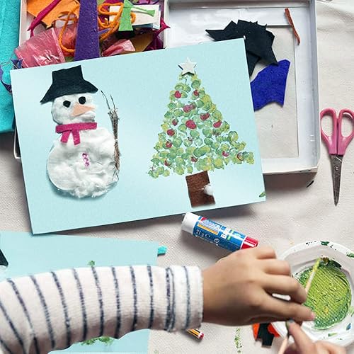 Vista 62 de 100 hojas de cartulina dorada brillante de 8.5 x 11 pulgadas, papel metálico Goefun de 80 libras, papel perlado para invitaciones, cumpleaños, azul