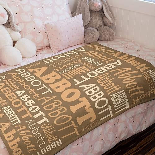 Miniatura 101 de Mantas de monograma personalizadas con nombres, manta personalizada para bebés niñas, manta de envolver con inicial, regalos personalizados