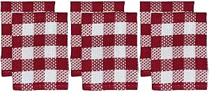 Amazon.com: Petal Cliff Set of 6, 100% Cotton, Red Buffalo Plaid ...