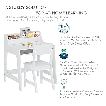 ラキ　ペニーワイズ　チャイルドデスク　Paul Wilson Amazon.com: UTEX Kids Desk and Chair Set, Study Desk for