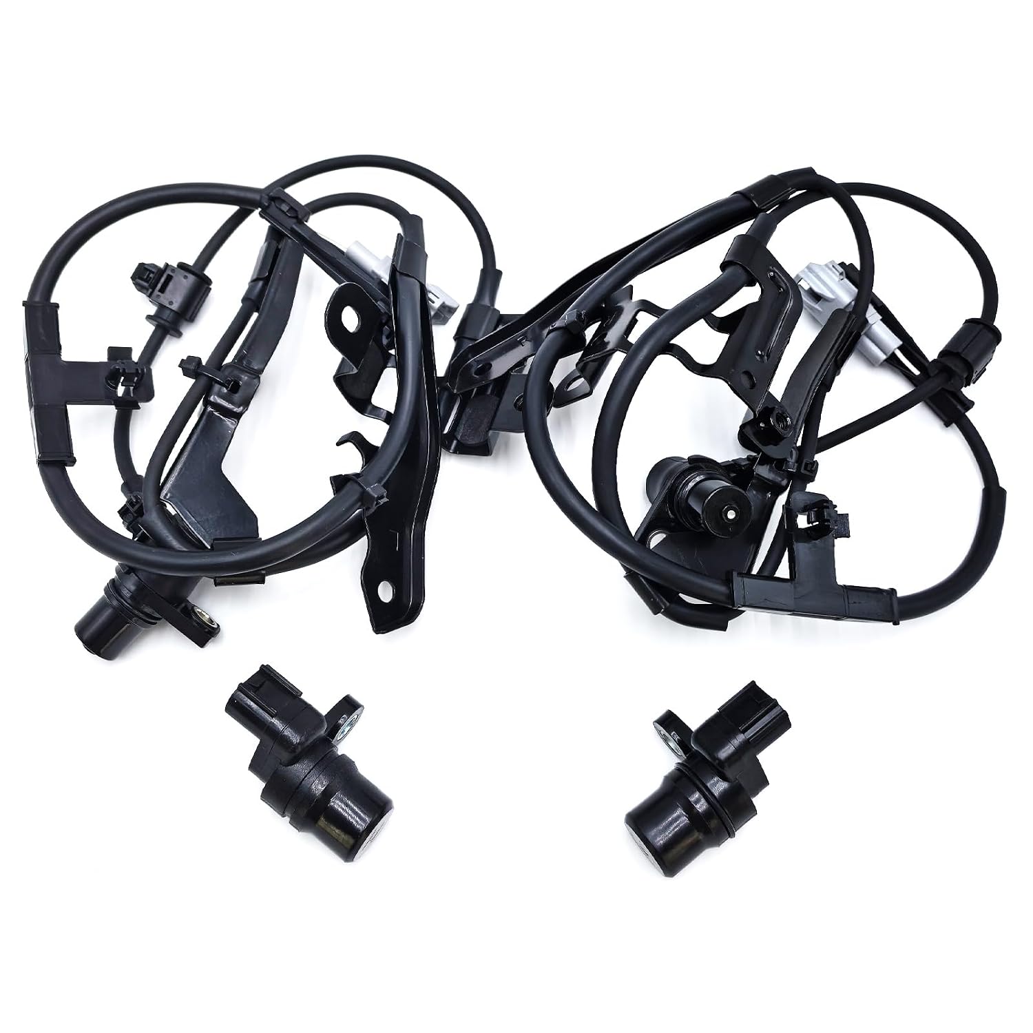 4pcs ABS Wheel Speed Sensor Front and Rear Left and Right Compatible with Toyota 00-06 Tundra V6 V8 3.4L 4.0L 4.7L Replaces 89543-0C010/89542-0C010/89546-0K010/89545-0K010