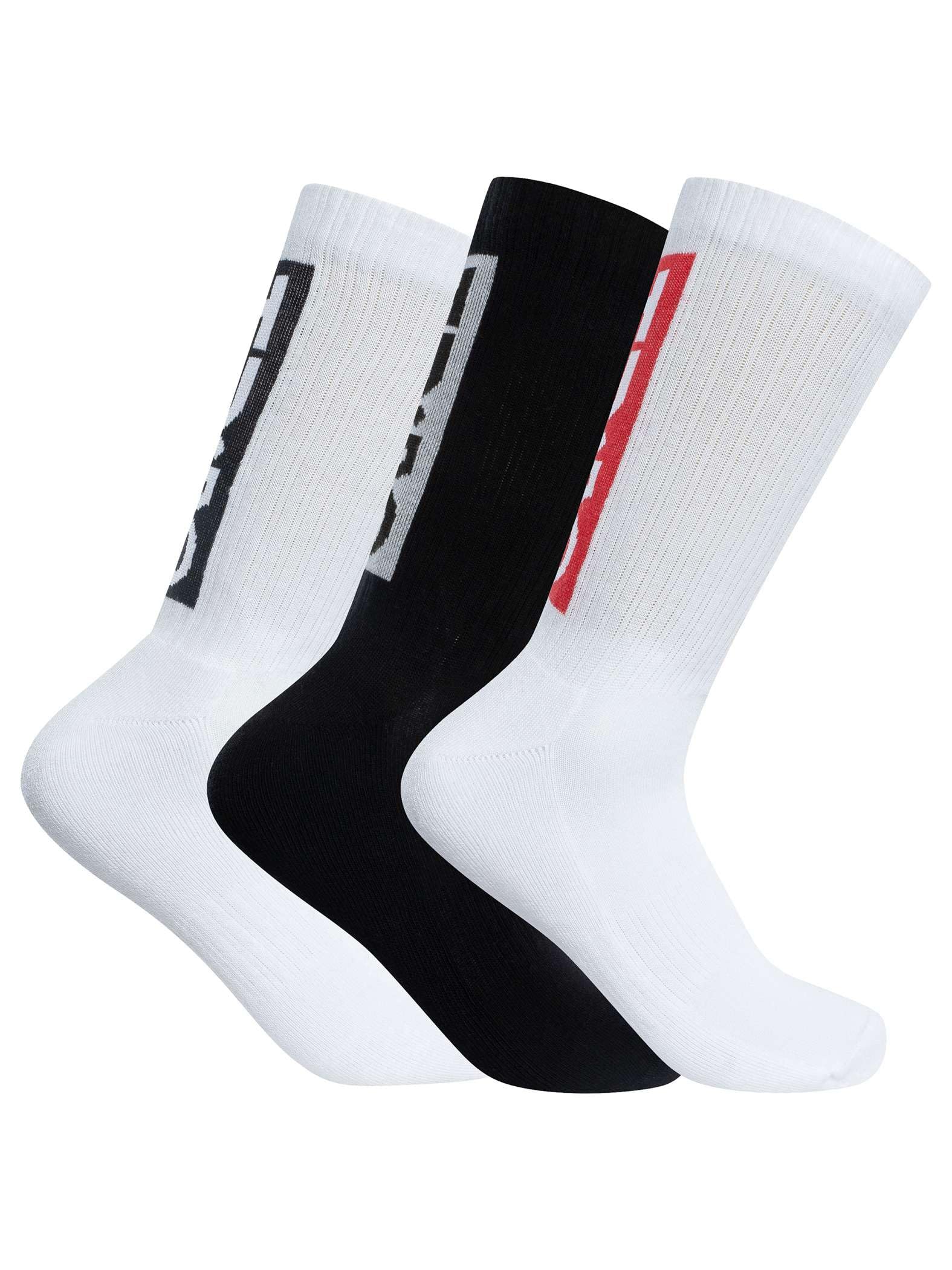 HUGO Men's 3P QS BACK LABEL CC Short Socks, Open Miscellaneous960,