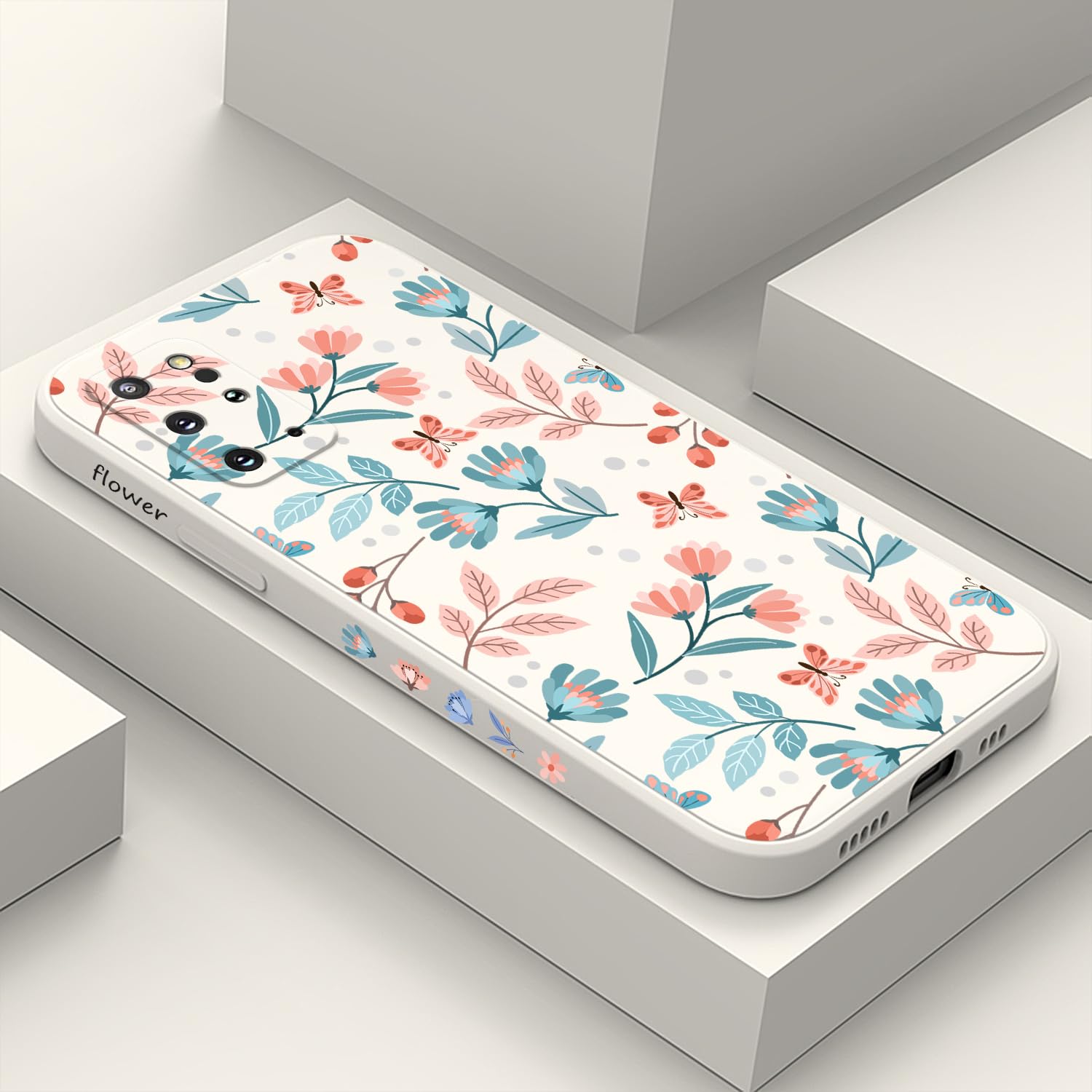 Coque Samsung S20 Plus protection silicone motif feuille blanche antichoc - 8