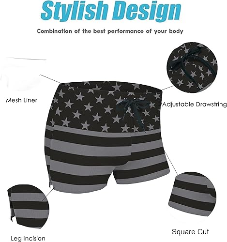 Miniatura 4 de COOFANDY - Traje de baño de secado rápido para hombre, con diseño de camuflaje y bolsillos