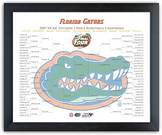 Gators - '07 NCAA Champions (Bracket) 13"x16" Framed Photo (Finished Size)