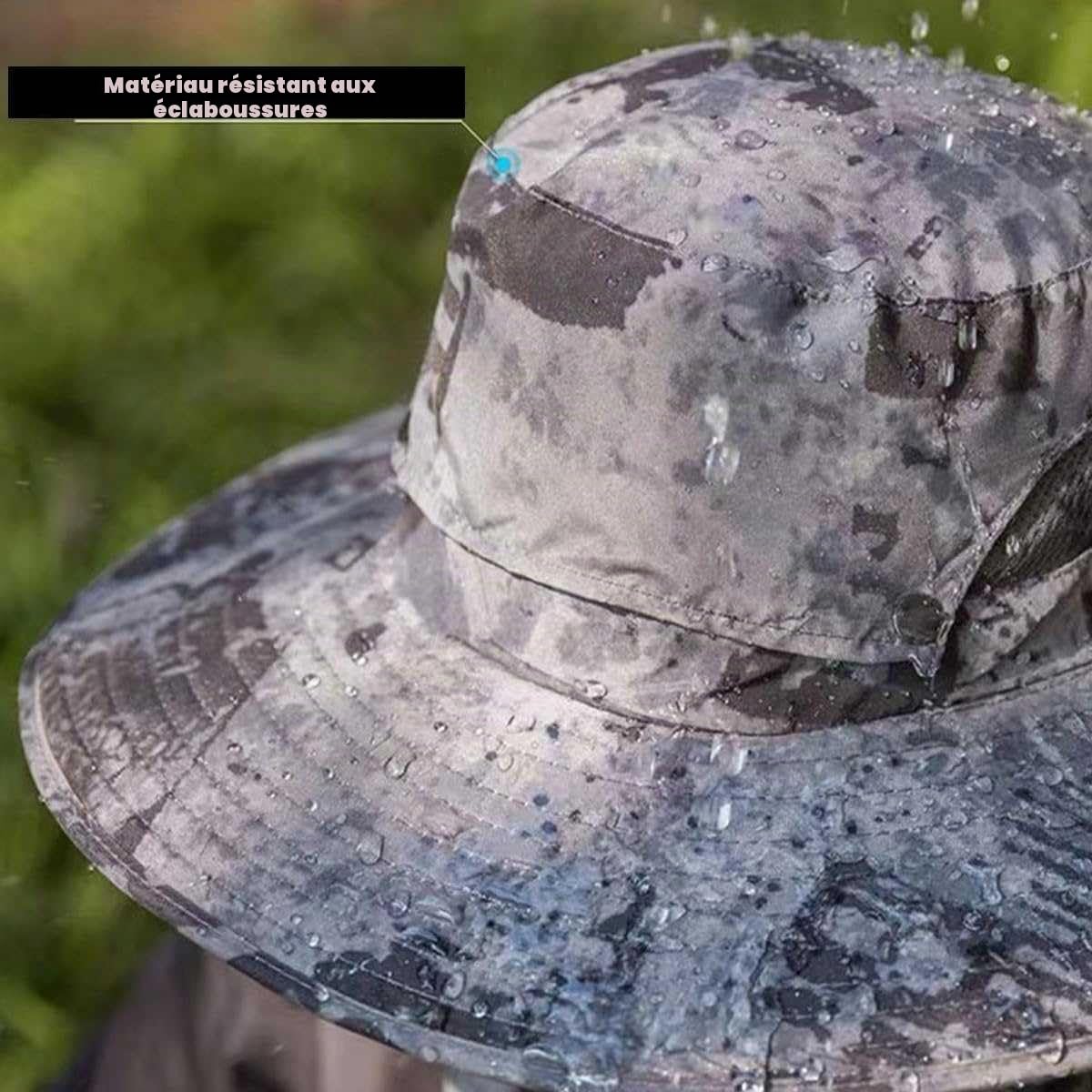 Chapeau solaire à large bord pour homme, chapeau de pêche pour protection solaire, chapeau rafraîchissant avec ventilateur intégré, UPF 50+, comprend 2 ventilateurs solaires, imperméable et