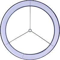 Vista 4 de GO&SO Juego de 2 Pantallas de Lámpara de Tambor de Terciopelo Azul Oscuro, tamaño mediano de 13" superior x 13" inferior x 10" de alto (Spider)