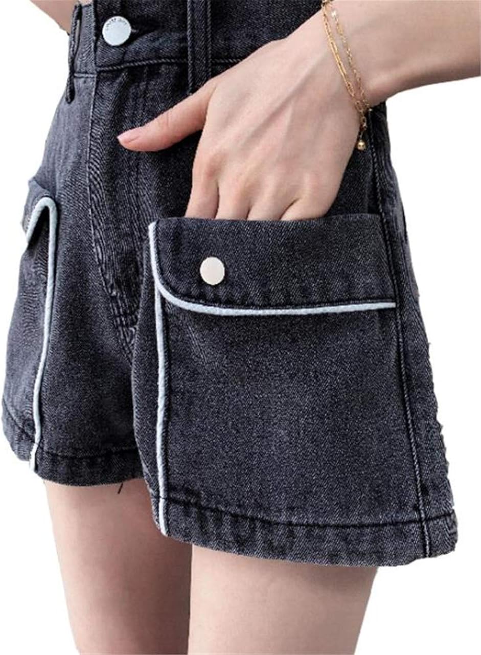 ベィジャン レディース ショートパンツ Aライン ハイウエスト デニム ジーンズ ショート丈 短パン 半ズボン 可愛い 美脚 ファッション ヴィンテージ シルエット 夏 大きいサイズ 見事な創造力