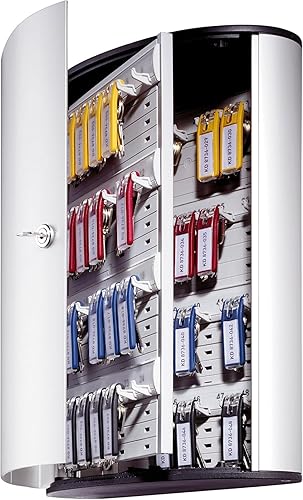 Miniatura 9 de Durable Caja de seguridad para llaves 48  Armario para llaves de bloqueo giratorio montado en la pared para hasta 12 llaves de clip  Caja fuerte de