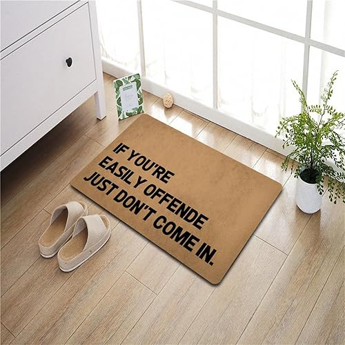 Miniatura 11 de Divertida alfombra de bienvenida para decoración del hogar, tapete antideslizante de bienvenida para interiores (30 x 18 pulgadas)