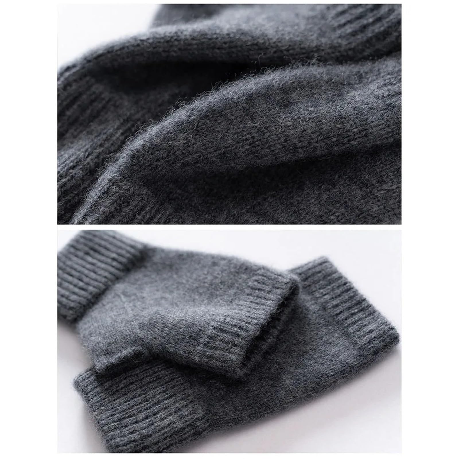 Guantes De Punto Guantes sin Dedos Tejidos for Mujer, Manoplas Suaves térmicas de Invierno para Caminar Y Correr