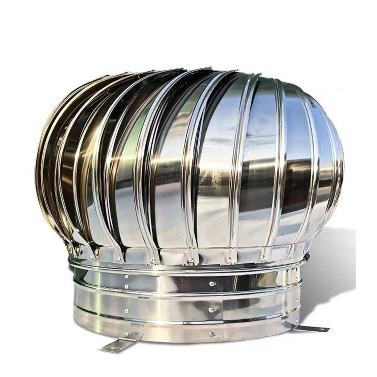 Rotating Chimney Cowl Cap, Rotating Chimney Cowl Cap Claw Base 304 Stainless Steel Anti-Downdraught Multiple Sizes(110mm/4.33in)