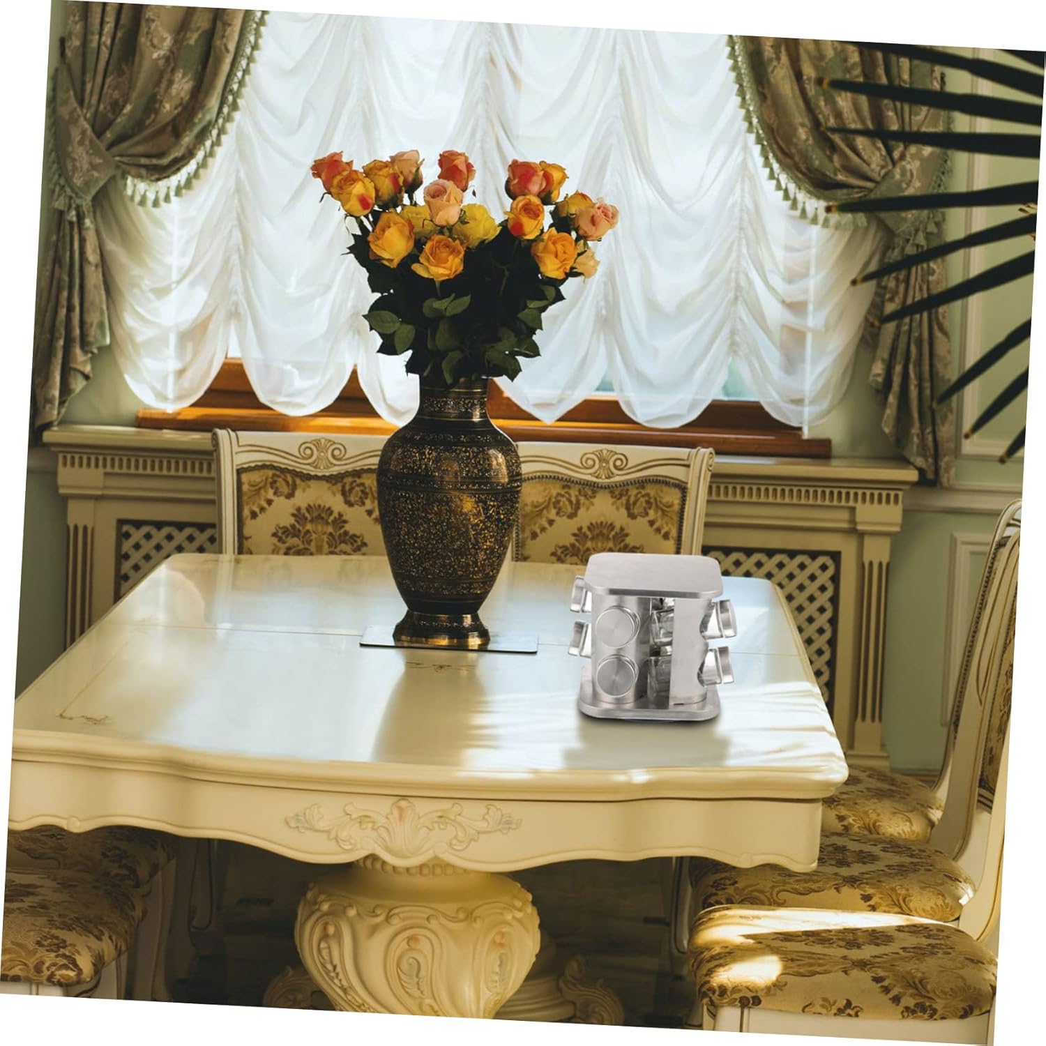 Modern Design Salt Pepper Jars Kitchen Spice Rack Seasoning Bottles Stainless Container Lid