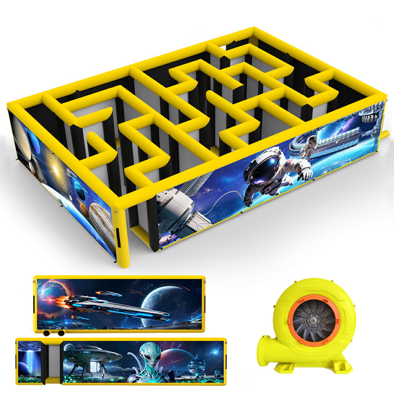 Amazon.com: WZIIOT 26.5x18x6.5FT Inflatable Maze with 1100W Air
