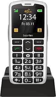 Beafon, SL260 LTE 4G, Silverline, Tastentelefon, Seniorenhandy mit SOS Notruftaste, Hörgerätekompatibel, M4/T4, Lichtsignal, Display 2,2" (5,58Zoll),