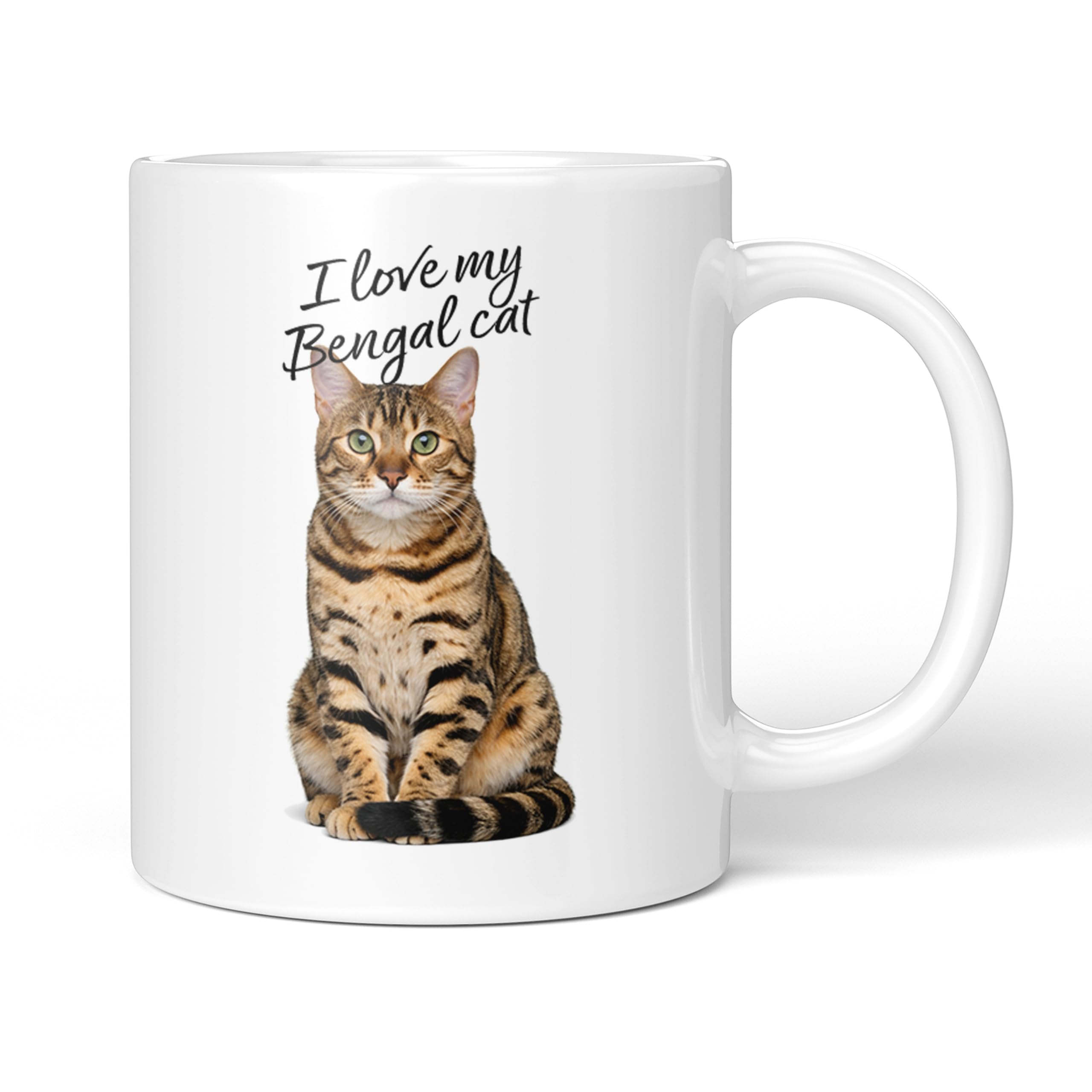 Party People Bengal Cat Mug - 11oz Ceramic Coffee or Tea Cup for Cat Lovers, Christmas, Birthday, Secret Santa, Mother’s Day or Father’s Day Gift 0011
