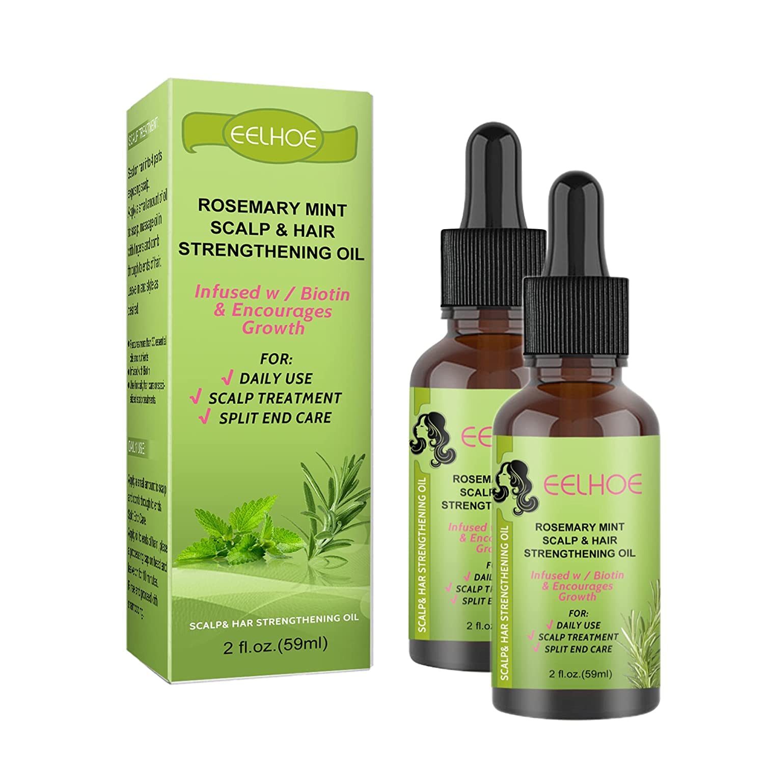 Rosemary Mint Scalp & Hair Strengthening Oil Nourishing