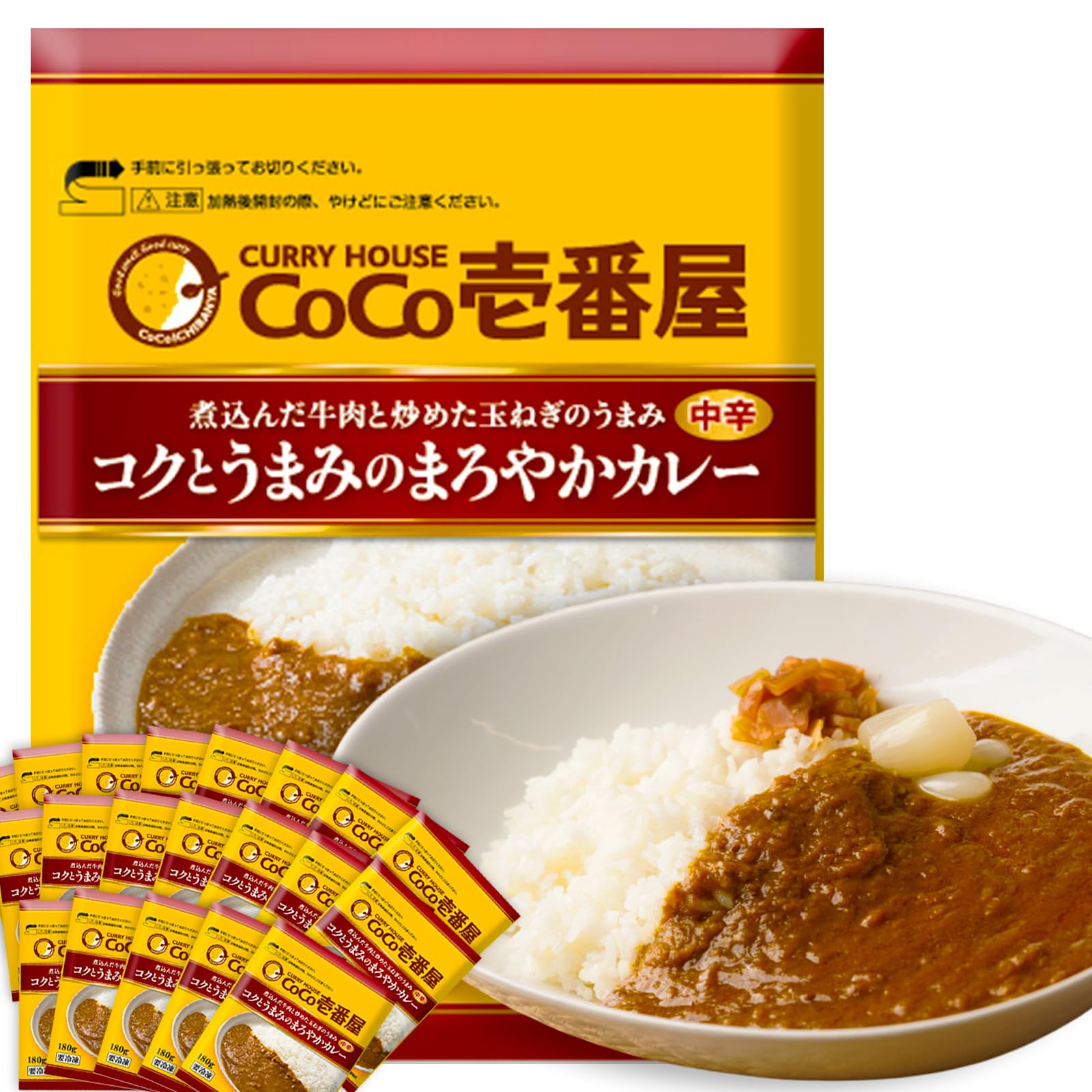 Amazon | 【CoCo壱番屋 】 コクまろカレー20食 （冷凍）お湯であっため