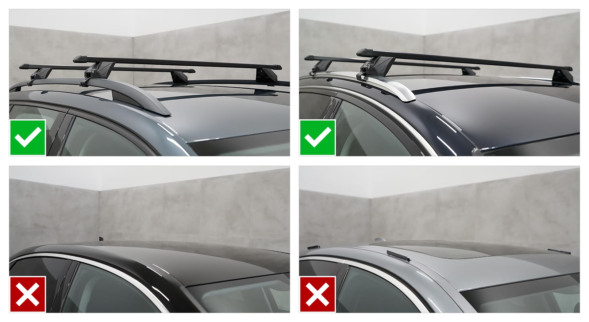 Bacas Barras de Techo RIELES Compatible con Opel Zafira C Tourer MONOVOLUMEN 5-Puertas 2012-2019 MAX 100 kg 112 cm Acero