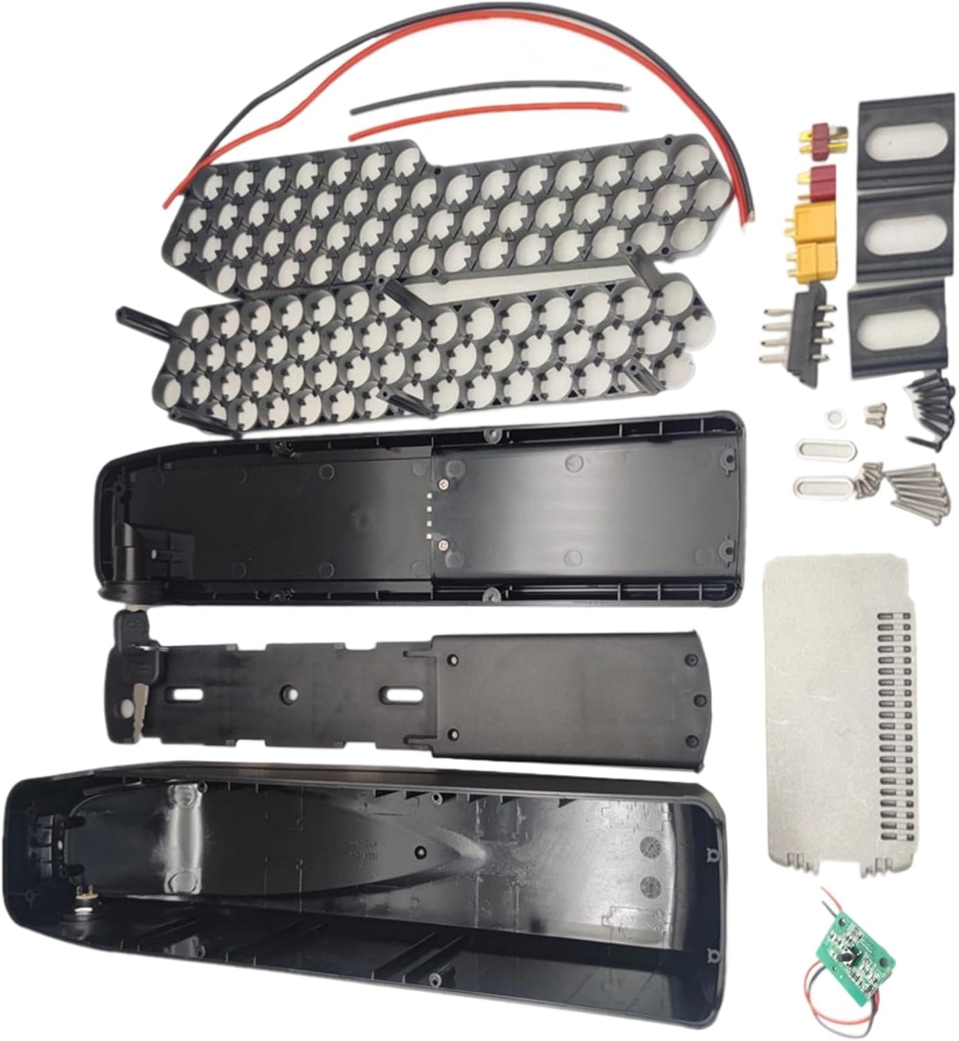 52 セル 18650 電動自転車バッテリーケース 36V/48V アップグレード耐衝撃性 ABS 金属ハウジング高容量リチウム電池