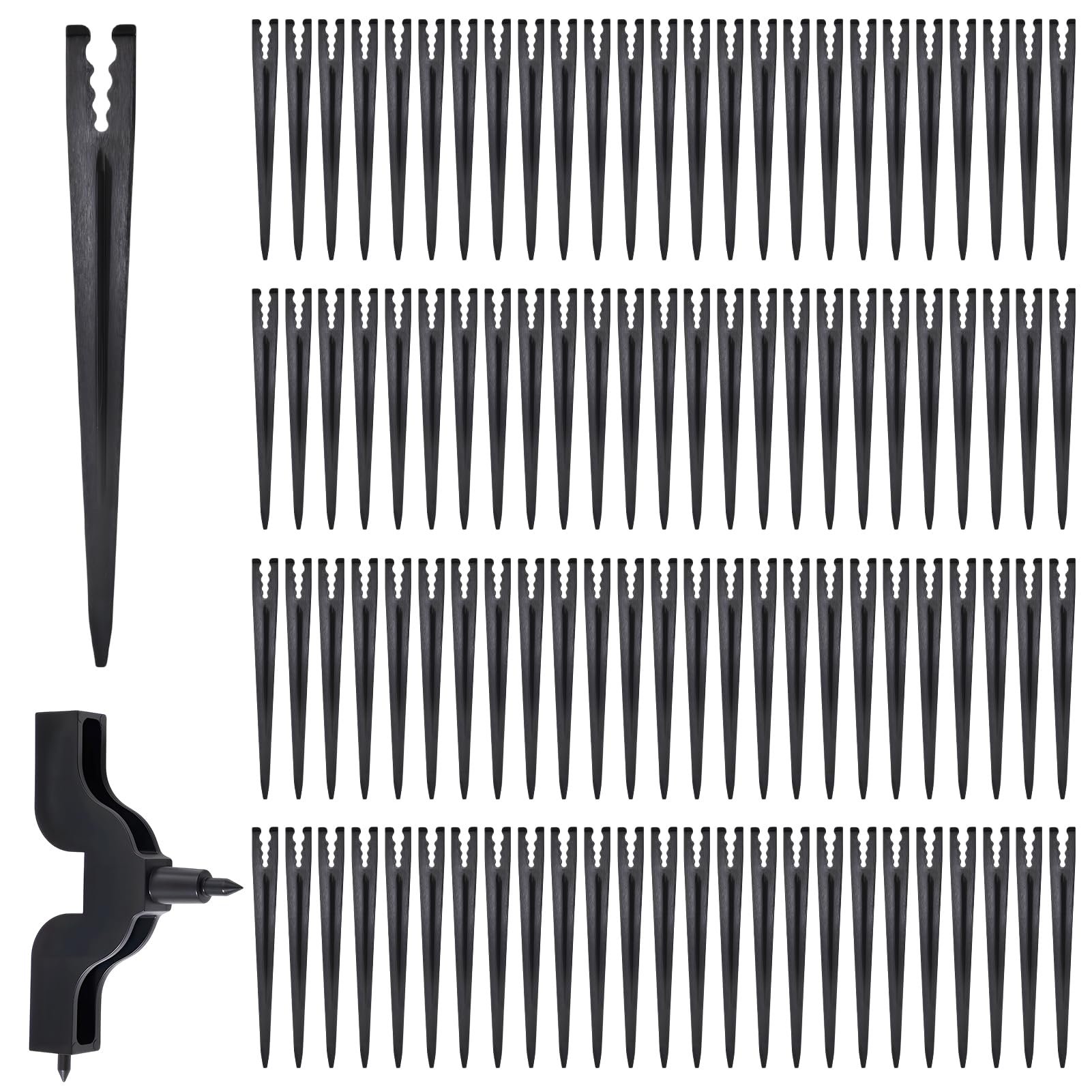 Piquets de soutien pour l’irrigation goutte à goutte LEONTOOL 1/4 pouce pour jardin