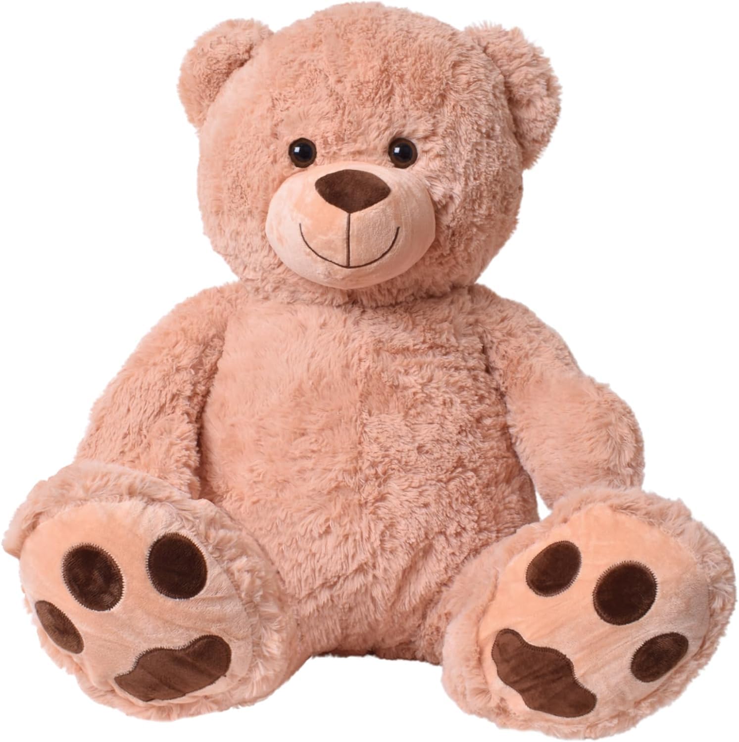 Gustaw Teddybär Groß XXL Adam Beige - Plüschbär, Kuschelbär XXL Plüschtier, Spielgefährte und Deko in einem - Stofftier, Plüschtier Kuscheltier Giant Teddy Bear (160cm)