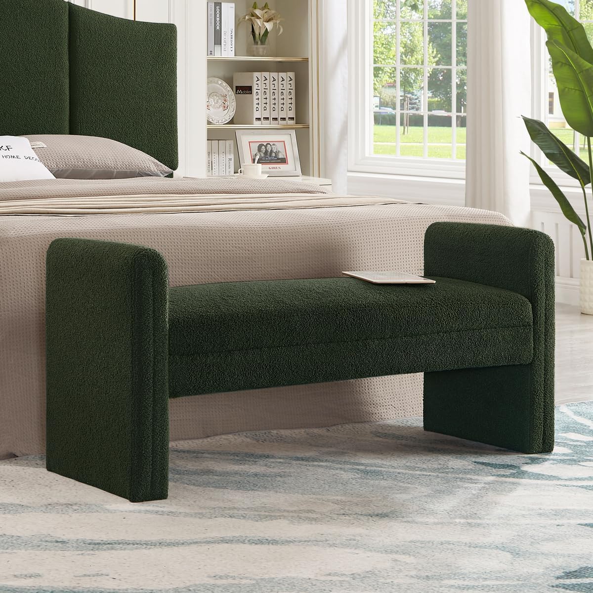 Dark Green Teddy Bench