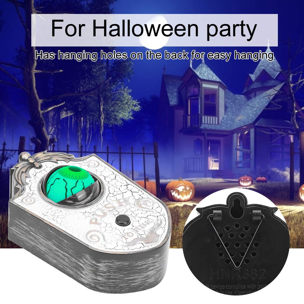 Halloween Doorbell, Halloween Door Decoration with Lightup Eyeball, Spooky Sounds, Trick or Treat Event - Image 3