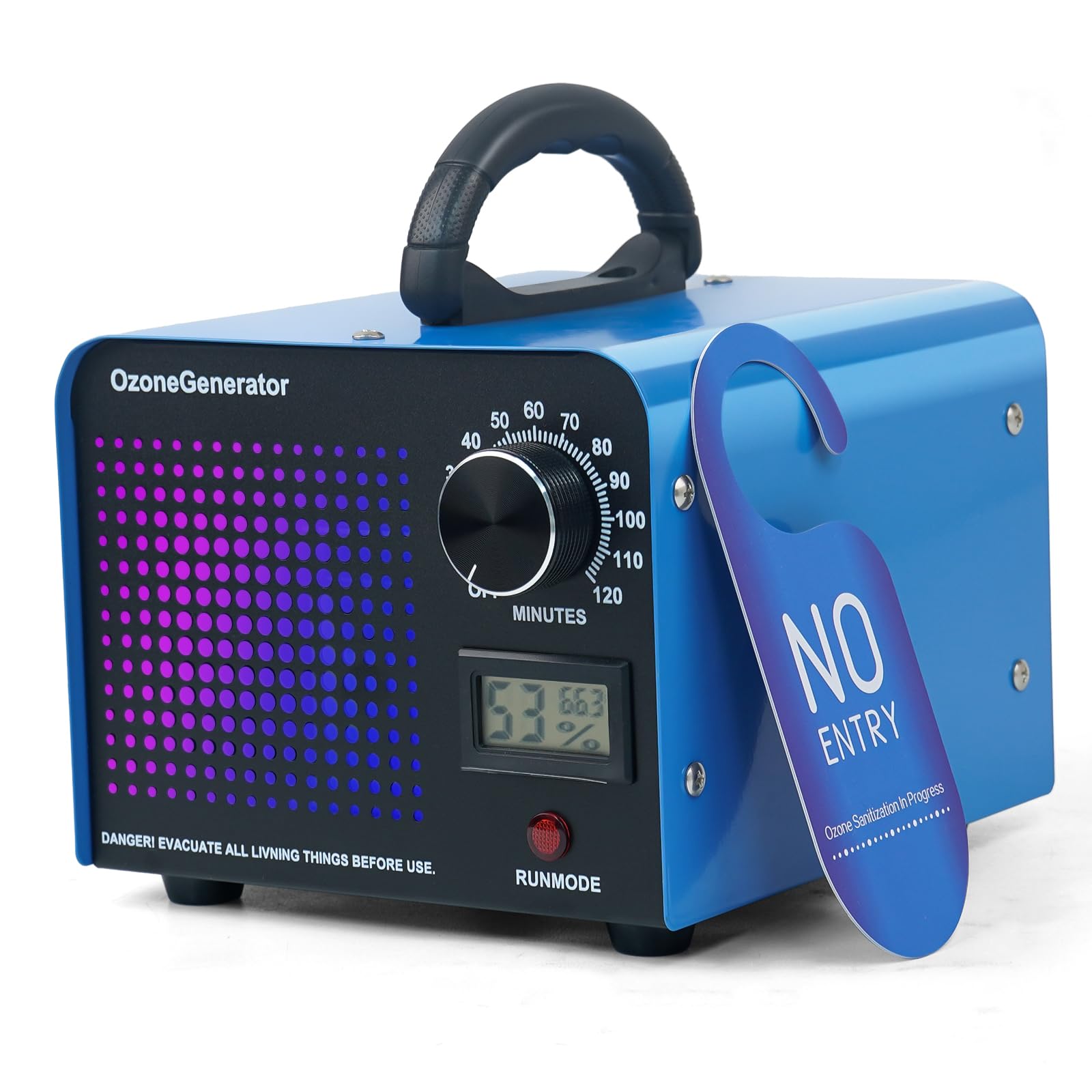 Ozone Generator Machine 68,000 Mg/H High Capacity Ozone Odor Eliminator Odor Removal Air Purifier Ionizer Deodorizer for Rooms, Industrial, Commercial, Smoke, Cars, Pets, Basement