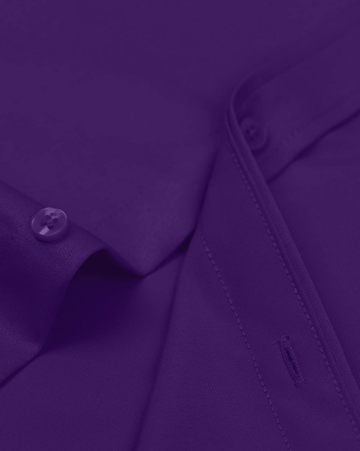  Men's Dress Shirts Long Sleeve Wrinkle-Free Stretch Shirts Solid Formal Button Down Shirt with Pocket thumbnail